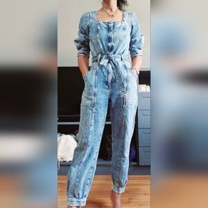 & Other Stories Denim Jumpsuit